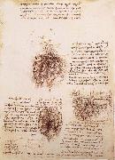 LEONARDO da Vinci Gekrose of the intestine and its Gefabsystems oil painting reproduction